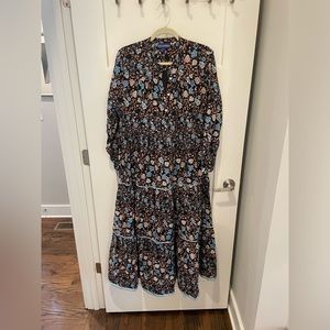 Ro’s Garden caftan cotton maxi dress sundress long sleeve